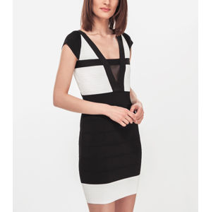 Guess dámské černo - bílé šaty - S (F9O4)